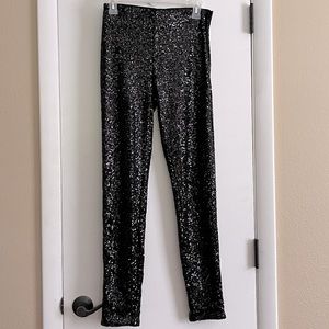 Black Sequin Pants Sz 4